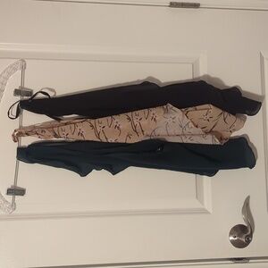 3 assorted colors ballet wrap skirts